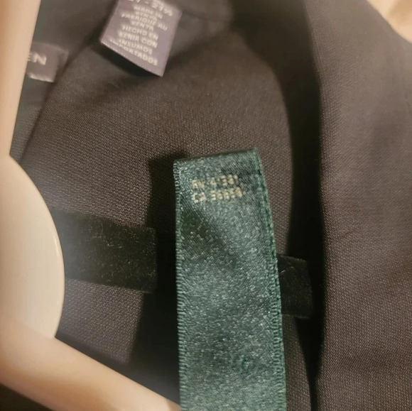 Lauren Ralph Lauren Womens Size 10 Black & White Dress Squares Pattern - Picture 5 of 5